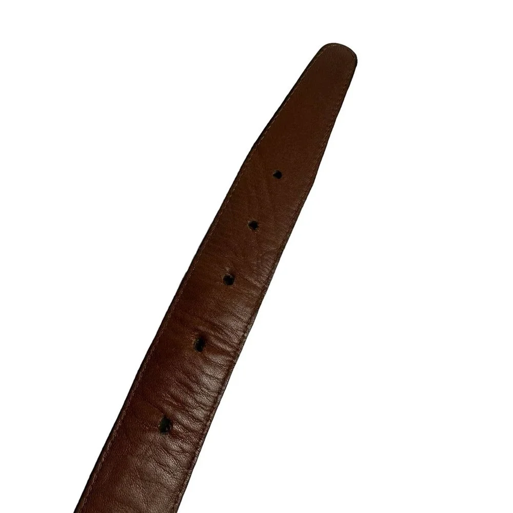 Brighton Belt Men’s 34.5” Brown Leather‎ Crafted in USA